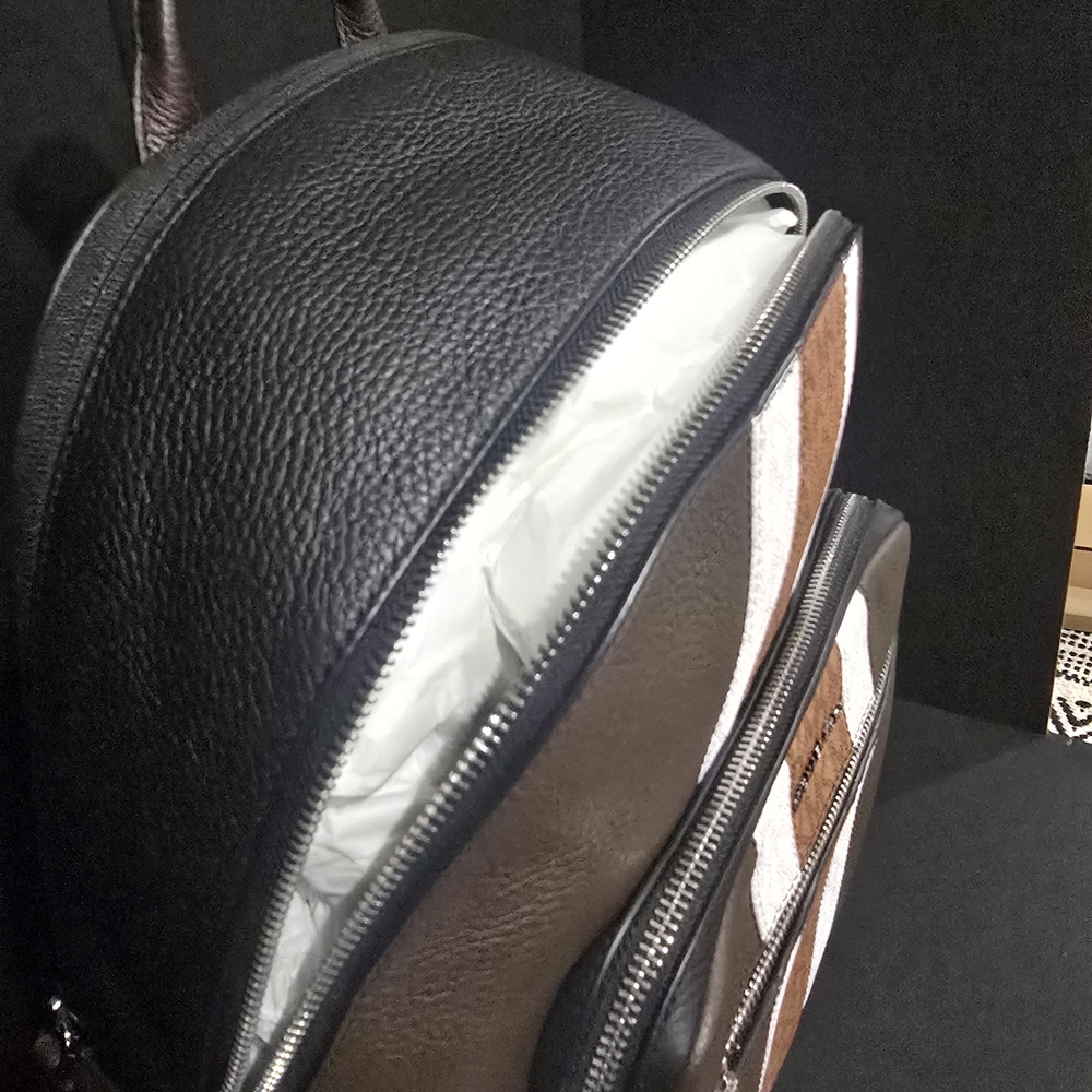 Michael Kors Brown and Black Men's Backpack with Stripe - Picture 7 of 8